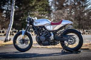 Fantic Caballero Scrambler 700 café racer conversion by 46Works, Japan