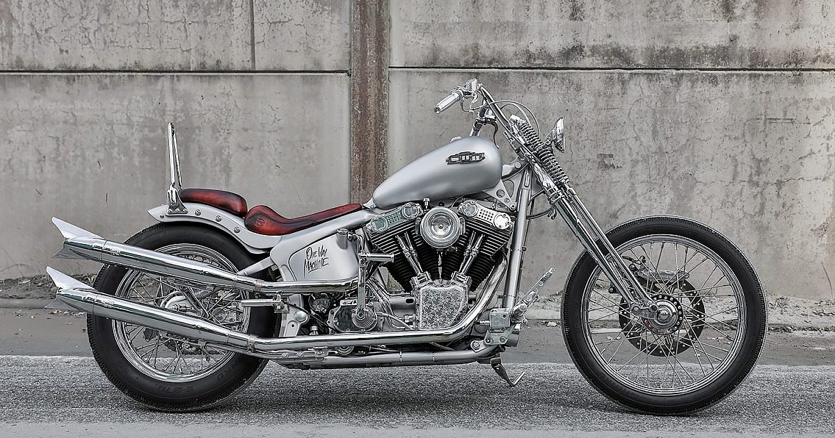 Edelweiss: A Harley Softail Deuce Chopper by One Way… | Bike EXIF
