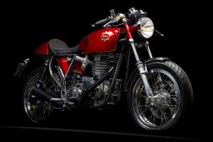 BSA Gold Star café racer with custom frame by Metal Malarkey Engineering