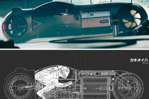 Ultrakondensatoriaus motociklo koncepcija 2
