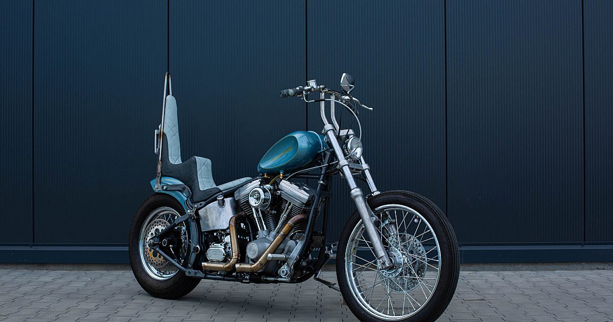 MF Customs Transforms a '99 Softail into 'Caddy'