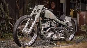 Handbuilt S&S Cycle Panhead with modified 1969 Shovelhead frame by Satomari Motorcycle
