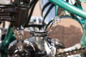 Harley-Davidson Shovelhead with lifelike peanut fuel tank by Sun Motorcycles, Heiwa MC, and Wedge