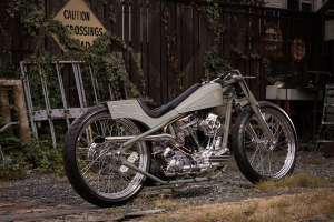 Handbuilt S&S Cycle Panhead with modified 1969 Shovelhead frame by Satomari Motorcycle