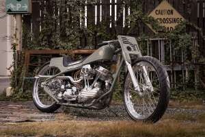 Handbuilt S&S Cycle Panhead with modified 1969 Shovelhead frame by Satomari Motorcycle