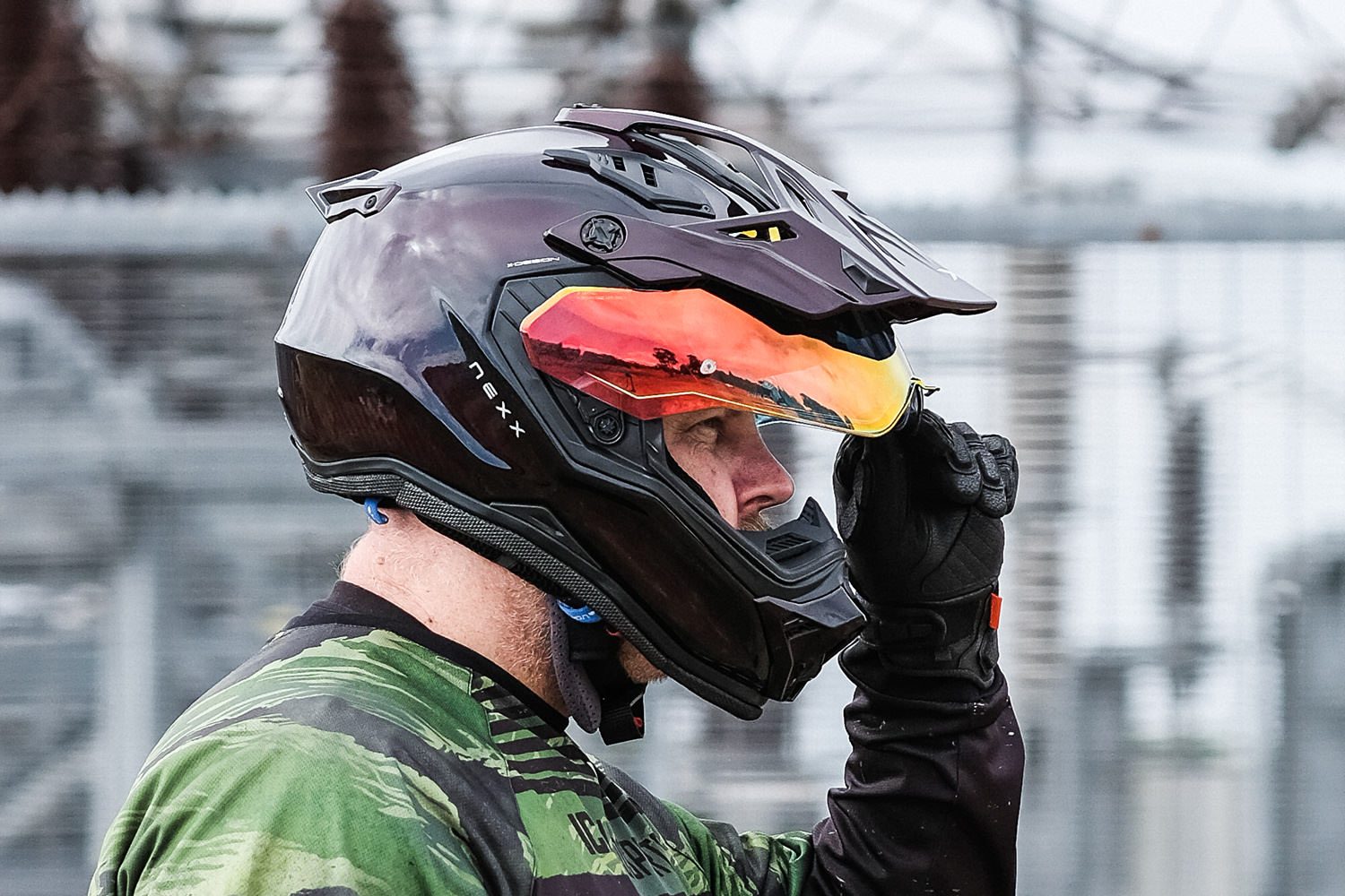 extra small wine colored motorcycle helmets CLOSEOUT Bonanza Helmet - Megaflake Rootbeer molded polycarbonate shell Top Road Tested: The NEXX X.RALLY