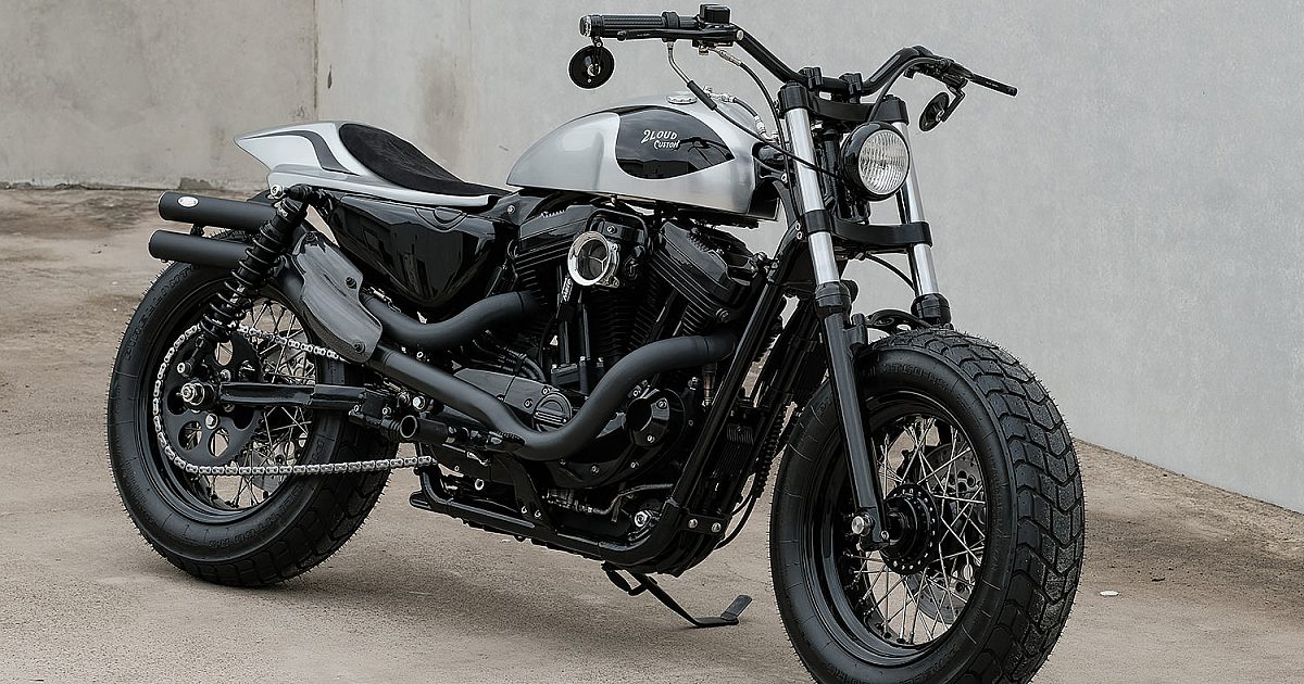 2LOUD's Harley Sportster Forty-Eight is a Desaturated… | Bike EXIF